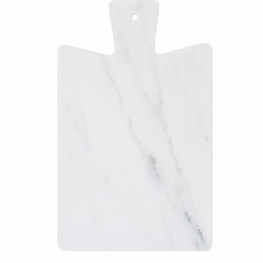 Viadurini Kitchen Küchenzubehör-Modernes Schneidebrett aus weißem Carrara-Marmor Made in Italy - Biblon