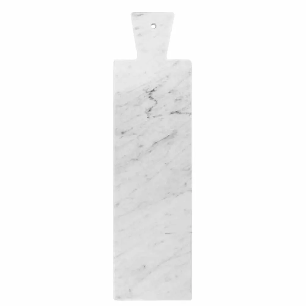 Viadurini Kitchen Küchenzubehör-Modernes Schneidebrett aus weißem Carrara-Marmor Made in Italy - Biblon