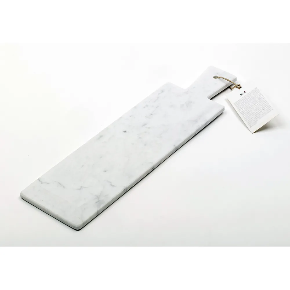 Viadurini Kitchen Küchenzubehör-Modernes Schneidebrett aus weißem Carrara-Marmor Made in Italy - Biblon