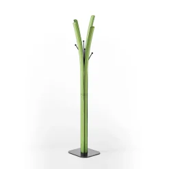 Viadurini Leather Garderobenständer-Modernes schwarzes Stahlgarderobe mit Lederpolsterung - Starlight-Modell