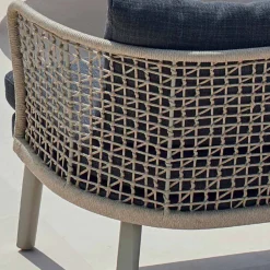 Varaschin Gartensofas-Modernes 2-Sitzer Gartensofa gepolstert Emma