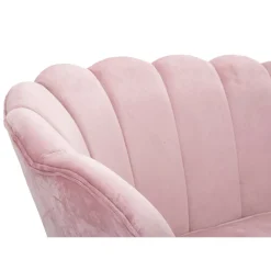 Viadurini Italian Sofas Moderne Sofas-Modernes 2-Sitzer-Sofa aus Samt mit goldenen Eisenfüßen - Annina