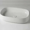 Viadurini Bathroom Keramikwaschbecken-Modernes und ovales Aufsatzwaschbecken L 60 cm aus Keramik - Cordino