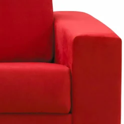 Stile Relax Moderne Sofas-Modernes Zweisitzer-Sofa maxi aus Kunstleder/Stoff made in Italy Mora