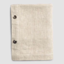 Viadurini Textile Tischdecken-Modulare Tischdecke aus farbigem Leinen mit Knopflöchern und 10 Knöpfen - Mediterranea