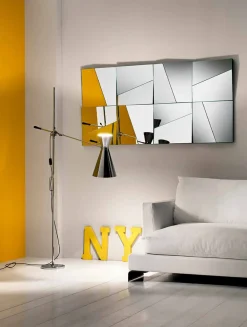 Viadurini Living Wandspiegel-Modularer Wandspiegel mit konkaven und konvexen Spiegeln Made in Italy - Allegria