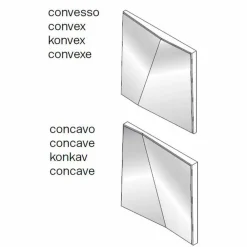 Viadurini Living Wandspiegel-Modularer Wandspiegel mit konkaven und konvexen Spiegeln Made in Italy - Allegria