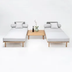 Viadurini in the Garden Gartensofas-Modulares Gartensofa mit 2 Seilrückenlehnen - Bellatrix