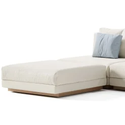 Viadurini in the Garden Gartensofas-Modulares Outdoor-Sofa aus gepolstertem Stoff, hergestellt in Italien – Rubik