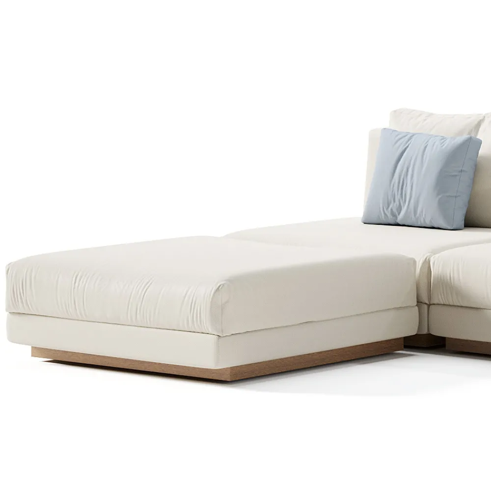 Viadurini in the Garden Gartensofas-Modulares Outdoor-Sofa aus gepolstertem Stoff, hergestellt in Italien – Rubik