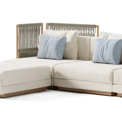 Viadurini in the Garden Gartensofas-Modulares Outdoor-Sofa aus gepolstertem Stoff, hergestellt in Italien – Rubik