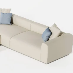 Viadurini in the Garden Gartensofas-Modulares Outdoor-Sofa aus wasserabweisendem Stoff Made in Italy - Bahias