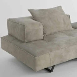 Viadurini Italian Sofas Moderne Sofas-Modulares Sofasystem Cardo 3 aus Leder im rustikalem Look NABUK