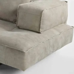 Viadurini Italian Sofas Moderne Sofas-Modulares Sofasystem Cardo 3 aus Leder im rustikalem Look NABUK