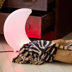 Viadurini Lighting Design Beleuchtung|Designer Stehlampen-Mondförmige Stehlampe Modernes Design aus Polyethylen - Lunastar