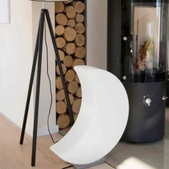 Viadurini Lighting Design Beleuchtung|Designer Stehlampen-Mondförmige Stehlampe Modernes Design aus Polyethylen - Lunastar