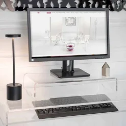 Viadurini Decor Deko Artikel Und Wohnaccessoires-Monitorständer in transparentem oder geräuchertem Plexiglas Italienisches Design - Nerd