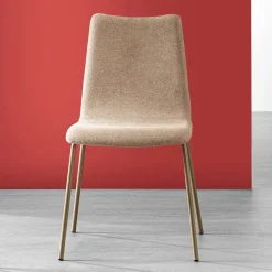 Viadurini Living Moderne Stühle-Monocoque-Stuhl aus Stoff in verschiedenen Ausführungen Made in Italy - Morgana