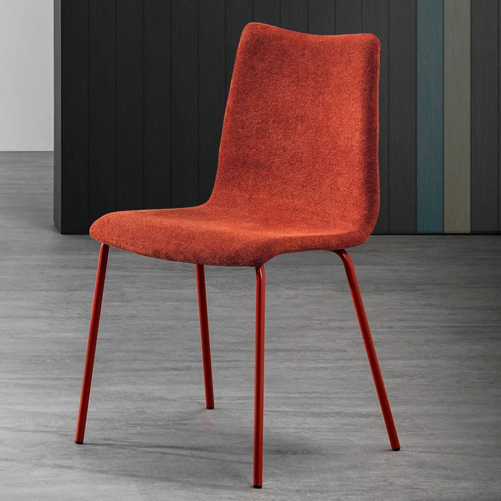 Viadurini Living Moderne Stühle-Monocoque-Stuhl aus Stoff in verschiedenen Ausführungen Made in Italy - Morgana