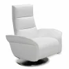 Stile Relax Aufstehsessel Und Massagesessel-Motorisierte Relax-Drehsessel, 2 Motoren Leder/Kunstleder/Stoff Bluma