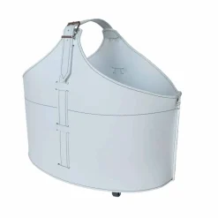 Firestyle Kaminholzständer Aus Leder Und Kunstleder-Multifunktionelle Kaminholztasche aus Leder undRollen Fabia