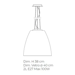 Viadurini Vetro di Venezia Murano Lampen|Moderne Pendelleuchten-Mundgeblasene Hängelampe aus venezianischem Glas - Flora