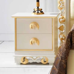 Viadurini Living Nachttische-Nachtschrank mit 2 Schubladen Zucchi