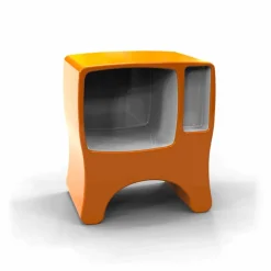 Viadurini Design Nachttische-Nachttisch aus Solid Surface® Catodico Made in Italy