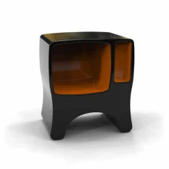 Viadurini Design Nachttische-Nachttisch aus Solid Surface® Catodico Made in Italy