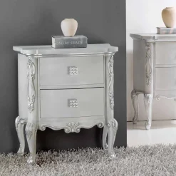 Viadurini Living Nachttische-Nachttisch im klassischen Wohnstil aus Massivholz Bone