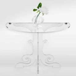 Viadurini Living Kommoden-Nachttisch im klassischen Design, aus Acrylkristall und PMMA Tiana