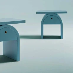 Viadurini Living Nachttische-Nachttisch im modernen Design aus farbigem Holz für das Schlafzimmer - Arcom