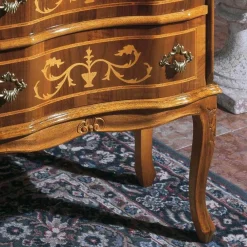 Viadurini Classic Nachttische-Nachttisch mit Schubladen aus Nussbaum oder weißem Holz Made in Italy - Elegant