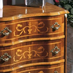 Viadurini Classic Nachttische-Nachttisch mit Schubladen aus Nussbaum oder weißem Holz Made in Italy - Elegant