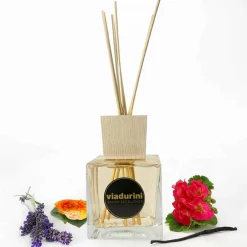 Viadurini Home Fragrance New Energy-Natürlicher Raumduft Amber Dufte 500 ml mit Stäbchen - Romaeterna