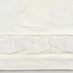 Viadurini Textile Runner-Natürlicher weißer schwerer Leinenläufer mit italienischer Luxusprägung - Limao