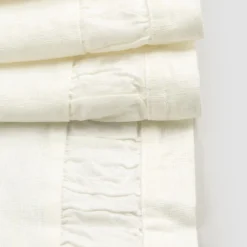 Viadurini Textile Runner-Natürlicher weißer schwerer Leinenläufer mit italienischer Luxusprägung - Limao