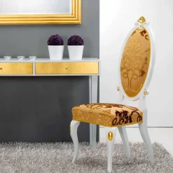 Viadurini Living Klassische Stühle-Neobarock Stuhl weiß Tristan