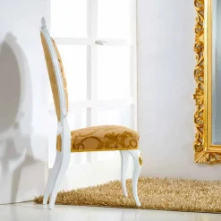 Viadurini Living Klassische Stühle-Neobarock Stuhl weiß Tristan