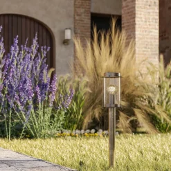 Il Fanale Gartenlampion-Niedrige Außenlampe aus Messing und Glas Made in Italy - Loggia von