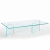 Viadurini Living Moderne Couchtische-Niedriger Couchtisch aus extra klarem Glas 2 Größen Made in Italy - Random
