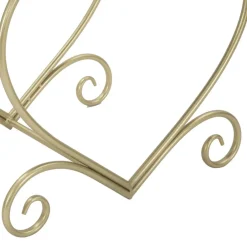 Viadurini Living Barhocker-Niedriger goldener Eisenhocker mit stoffbezogenem Sitz - Dimentico