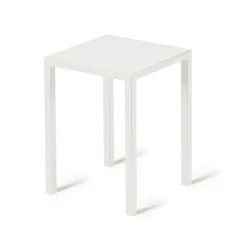 Viadurini in the Garden Outdoor Hocker-Niedriger quadratischer Outdoor-Hocker aus Stahl Made in Italy - Azul