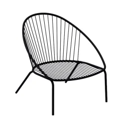 Viadurini in the Garden Metallsessel-Niedriger stapelbarer Gartensessel aus Stahl Made in Italy - Sansa