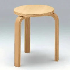 Viadurini Living Küchenhocker-Niedriger stapelbarer Hocker aus natürlichem Buchenholz Made in Italy - Cassiopea