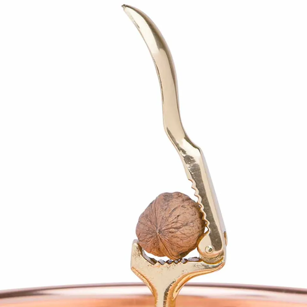 Viadurini Kitchen Küchenzubehör-Nussknacker Tablett aus massivem Kupfer handgefertigtes Design 28 cm - Paronzo