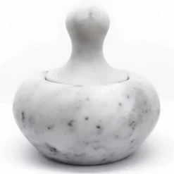 Viadurini Kitchen Küchenzubehör-Nussknacker-Stößel aus Carrara-Weißem Marmor Hergestellt in Italien - Cullio