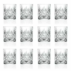 Viadurini Kitchen Italienisches Kristallgeschirr-Old Fashioned Tumbler Low Cocktail Gläser 12 Stück Kristall - Cantabile