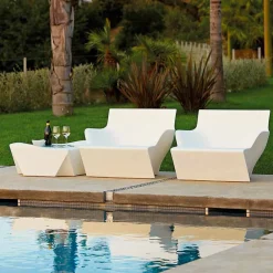 SLIDE Sessel Kunststoff-Outdoor / Indoor Sessel mit Armlehnen Kami San made in Italy