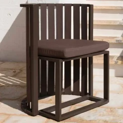 Viadurini in the Garden Gartenstühle Metall-Outdoor Dining Armchair in Aluminium und Luxus Design Seile - Julie